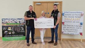 Trucking for Donegal presents cheque worth €8,000 to Donegal Hospice