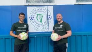 Celtic FC charity supporters arrive in Donegal Town as part of 100-mile challenge
