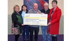 Kevin Bell Repatriation Fund cheque in memory of Barry Breslin