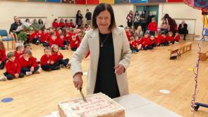 Dromore National School at Crossroads wish Mrs Clare Byrne a happy retirement