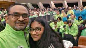 Watch: Donegal student presents painting to Pope Leo at the Vatican 