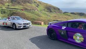 Just  a normal traffic jam in the Hills of Donegal