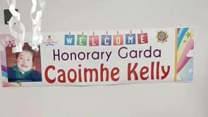 WATCH: Donegal's  latest Little Blue Hero - Honorary Garda Caoimhe Kelly from Pettigo