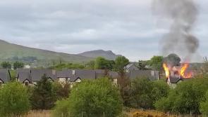 WATCH: Video from one of the alleged arson incidents in Kinlough yesterday evening