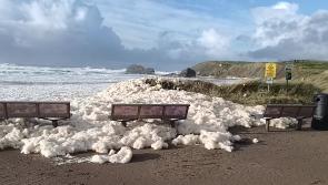 Watch: Huge amount of sea foam stops people in their tracks at Bundoran beach