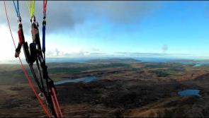 WATCH: Spectacular views of Donegal from a paraglider off Muckish Mountain