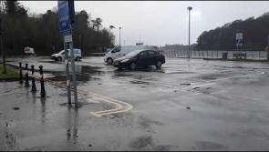 WATCH: Donegal car park flooded - motorists advised not to use it for next two days 