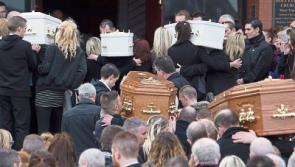 Little Rioghnach-Ann is "ray of hope bravely breaking through the dark clouds" - priest tells mourners