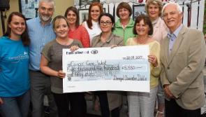 Donegal Association cheque presentation to Cancer Care West