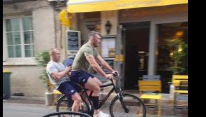  National: Irish rugby players spotted cruising down Parisian street on alternate transport 