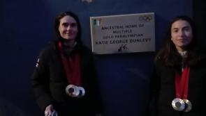 Watch: Katie-George Dunlevy and Linda Kelly feted at homecoming in Mountcharles