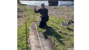 Ancient boat discovered in river at Lifford