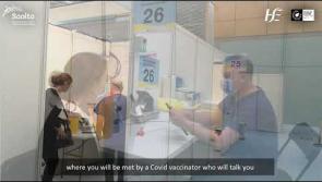 WATCH: Information for people scheduled for Covid-19 vaccine in HSE Donegal Vaccination Centre