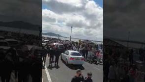 WATCH: See hundreds take to the street in Buncrana in protest at the inadequacy of the mica redress scheme