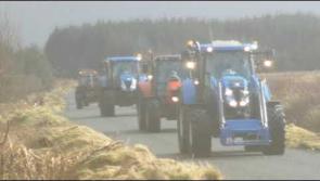Watch: Big turnout for Donegal charity tractor run in aid of national school 