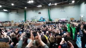 Watch: Sinn Féin celebrate in Donegal after Doherty and MacLochlainn are elected on first count