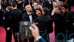 Woman strips off in Ukraine Cannes red carpet protest