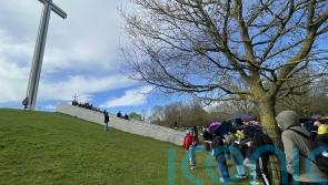 Crowd gathers in Dublin park for Good Friday pilgrimage