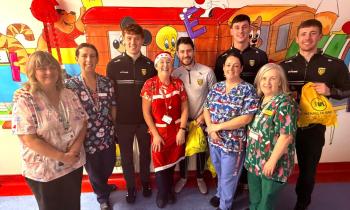 In pictures: Donegal players bring festive cheer to Letterkenny University Hospital