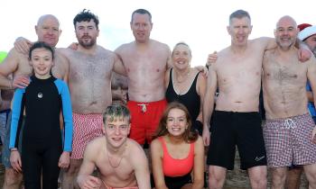 In pictures: Swimmers welcome 2026 with New Year's Day dip in Culdaff