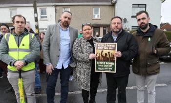 In pictures: Large-scale protest at Buncrana Community Hospital