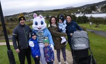 In pictures: Excitement as Easter Bunny visits Carndonagh at Barrack Hill trail