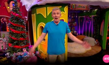 Watch: Donegal's TJ and Leo fly for county's flag on Late Late Toy Show