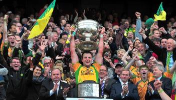 2012: Michael Murphy lifts Sam Maguire as Donegal take second All-Ireland senior title