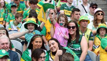 In Pictures: Donegal fans come out in their colours at Croke Park