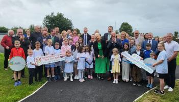 Scoil Naomh Múra in Tooban opens its new inclusive walking and running track