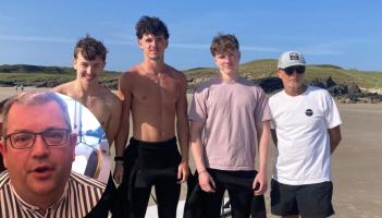 Man and children saved by heroes are 'grateful to be alive' and on the mend