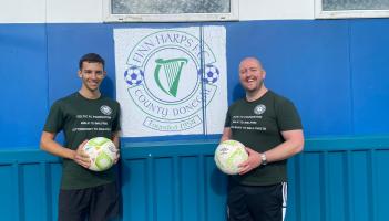 Celtic FC charity supporters arrive in Donegal Town as part of 100-mile challenge
