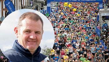 Dawn runs: Paddy McLaughlin (Mooney) gets ready to take on the Dublin Marathon
