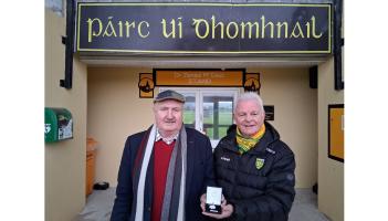 Former Donegal player gets his Dr McKenna Cup medal after 50 years
