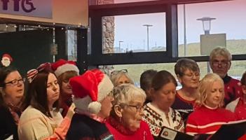 Charity and Christmas spirit with the Rosses Pop Choir at Donegal Airport
