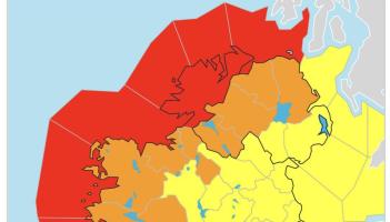 Storm Bram will bring Status Orange Wind and Status Red Marine Storm Warning today