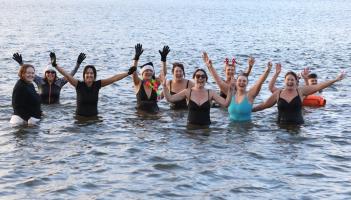 In pictures: Ned's Point Swimmers brave the cold for Christmas Day dip in Buncrana
