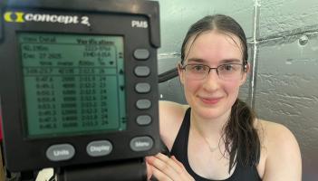 Loughros Point's Erika Morrow sets a new World Record in Indoor Marathon Rowing