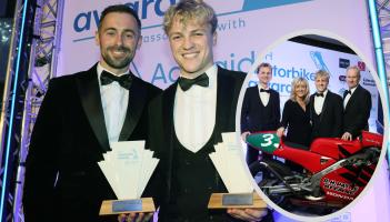 SuperSport Champion Rhys Irwin honoured at Irish Motorbike Awards