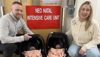 'Safe and healthy' - Delight as Donegal twins born prematutely finally make it home