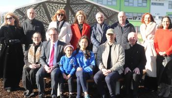 International artist launches 'stunning' work at Scoil Mhuire, Stranorlar