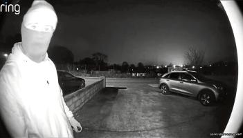 Balaclava-clad intruder disrupted when CCTV alerted homeowner