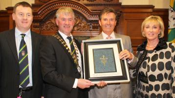 FLASHBACK FRIDAY: Daniel O'Donnell receives Freedom of Donegal (2012)