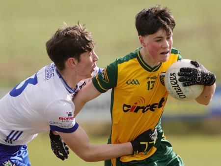 Donegal minors lose out to Monaghan in Ulster Minor League