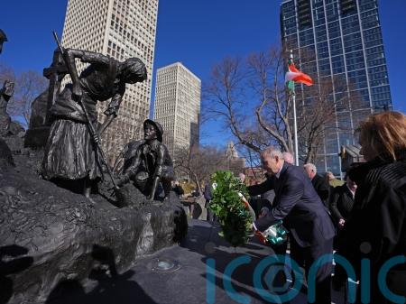 Irish premier marking 250 years of US independence during visit to Philadelpia