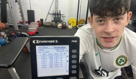 Daithi Gallagher secures another Irish record for Loughros Point Rowing Club