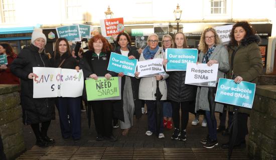 Buncrana protest to &ldquo;Save Our SNAs&rdquo; demands long-term protection
