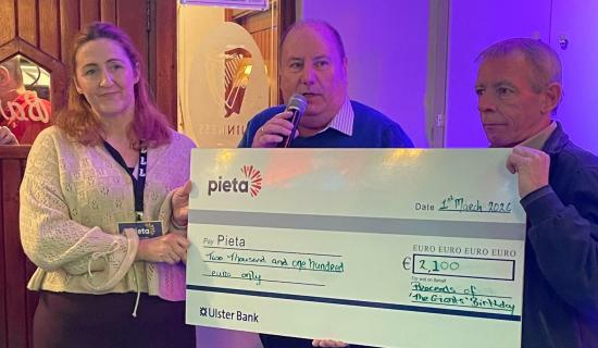 Kind-hearted St Johnston man celebrates birthday with Pieta donation