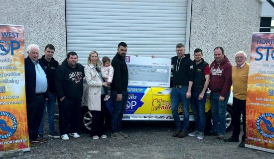 Group raise over &euro;40,000 for charity through 3,000km drive from Glenties to Germany