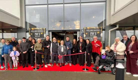 Jason Quigley and Rhys Owens officially open new Foy & Company store